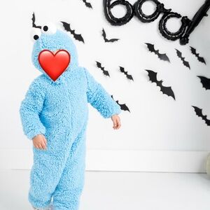 Pottery Barn x Sesame Street Cookie Monster Halloween Costume 2T Worn Once